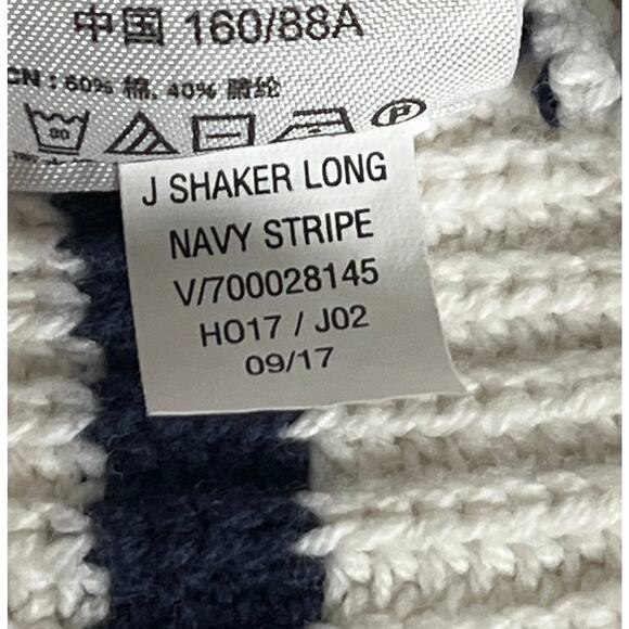 Old Navy Navy Blue & White Striped Close Knit Open Cardigan Reg Size S - Picture 6 of 6